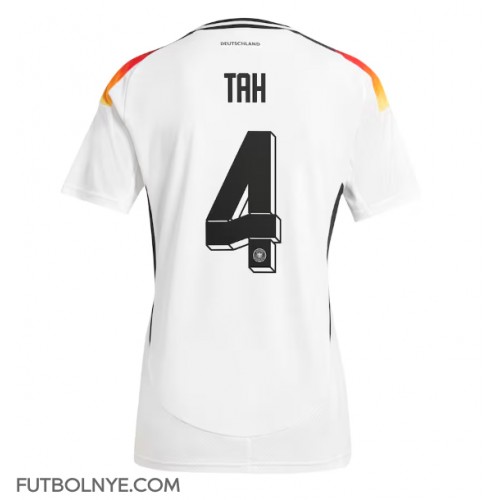 Camiseta Alemania Jonathan Tah #4 Primera Equipación Eurocopa 2024 manga corta